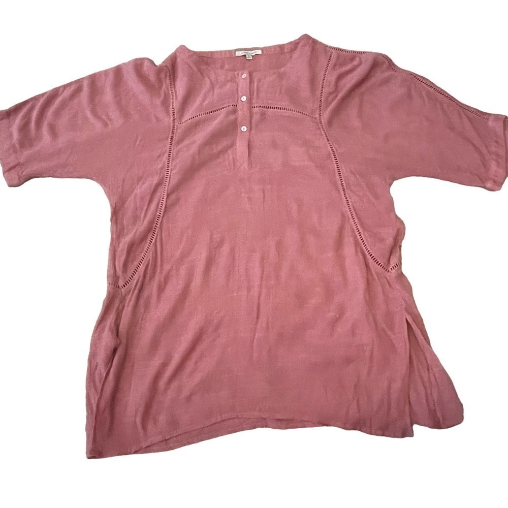 John Mark Tunic Size Small Dusty Rose Mauve Top Blouse EUC